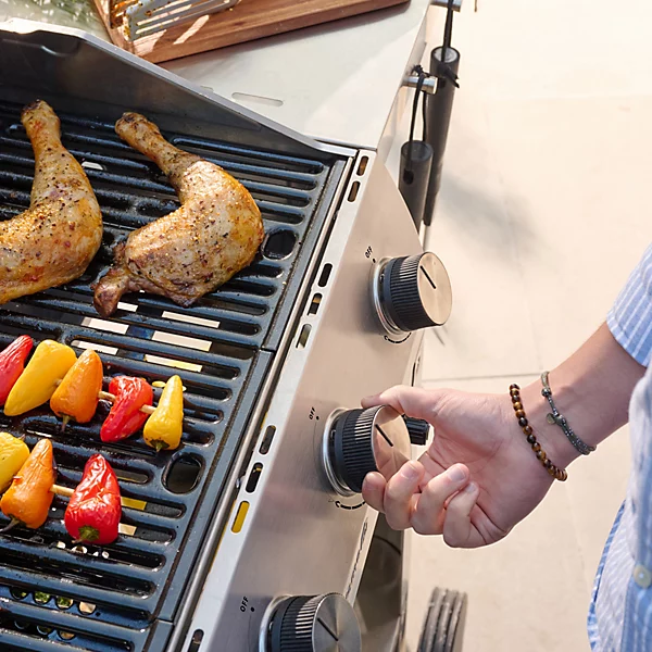 GoodHome Powell 4 burner Gas BBQ, White - Image 9